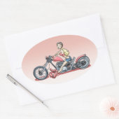 Sticker Ovale Pinky 614 (Enveloppe)