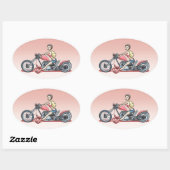 Sticker Ovale Pinky 614 (Feuille)