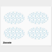 Sticker Ovale Pinroues bleues Sky (Feuille)