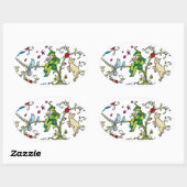 Sticker Ovale Pipe vintage (Feuille)