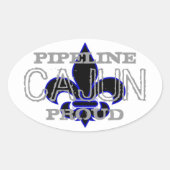 Sticker Ovale Pipeline Cajun (Devant)