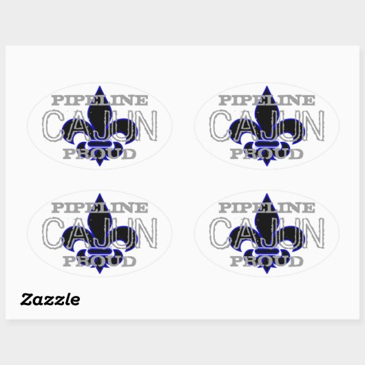 Sticker Ovale Pipeline Cajun (Feuille)