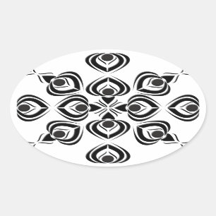 Sticker Ovale Pique