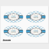 Sticker Ovale PixDezines balance des trellis/do-it-yourself coul (Feuille)