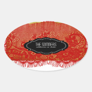 Sticker Ovale PixDezines couleur vintage/do-it-yourself couleur