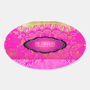 Sticker Ovale PixDezines couleur vintage/do-it-yourself couleur