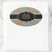 Sticker Ovale PixDezines couleurs zèbre/do-it-yourself (Sac)