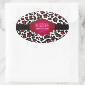 Sticker Ovale PixDezines do-it-yourself couleur arrière - plan/g (Sac)