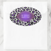 Sticker Ovale PixDezines do-it-yourself couleur arrière - plan/g (Sac)