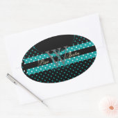 Sticker Ovale PIxDezines do-it-yourself couleurs, Dots et al. (Enveloppe)