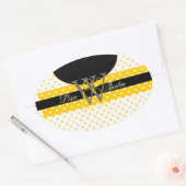 Sticker Ovale PIxDezines do-it-yourself couleurs, Dots et al. (Enveloppe)