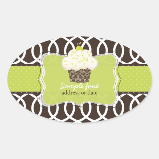 Sticker Ovale PixDezines do-it-yourself polices couleurs, keylim (Devant)