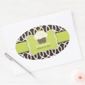 Sticker Ovale PixDezines do-it-yourself polices couleurs, keylim (Enveloppe)