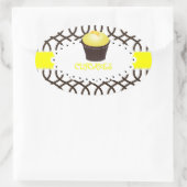 Sticker Ovale PixDezines monaco trellis+cupcake/do-it-yourself c (Sac)