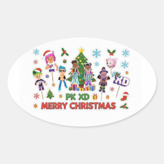 Sticker Ovale PK XD Game for video games lover