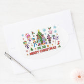 Sticker Ovale PK XD Game for video games lover (Enveloppe)