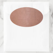 Sticker Ovale Plain Golden Copper Brown (Sac)