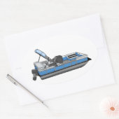 Sticker Ovale plaisir ponton (Enveloppe)