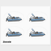 Sticker Ovale plaisir ponton (Feuille)