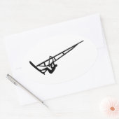 Sticker Ovale Planeur (Enveloppe)