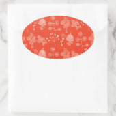 Sticker Ovale plante botanique (Sac)