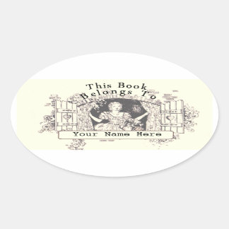 Sticker Ovale Plaque
