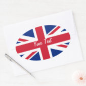 Sticker Ovale Plaque d'enregistrement de l'indicateur de faible  (Enveloppe)