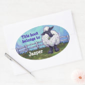 Sticker Ovale Plaque d'enregistrement des moutons (Enveloppe)