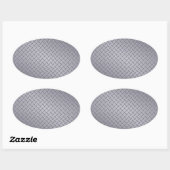 Sticker Ovale Plaque diamant gris acier (Feuille)