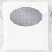 Sticker Ovale Plaque diamant gris acier (Sac)