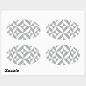 Sticker Ovale Plaques de Coupe de Coupe de Chaleur (Feuille)