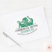 Sticker Ovale Plongée commerciale Innsmouth (Enveloppe)