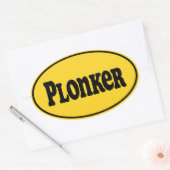 Sticker Ovale Plonker (Enveloppe)