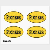 Sticker Ovale Plonker (Feuille)
