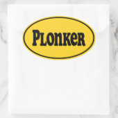 Sticker Ovale Plonker (Sac)