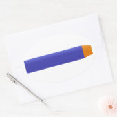 Sticker Ovale Poche en mousse (Enveloppe)