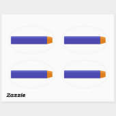 Sticker Ovale Poche en mousse (Feuille)