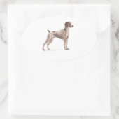 Sticker Ovale Pointeur à poils courts allemand (Sac)