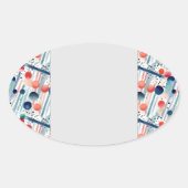 Sticker Ovale Points et Rayures 22 (Devant)