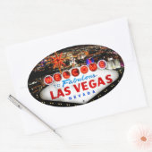 Sticker Ovale Poison de Las Vegas (Enveloppe)