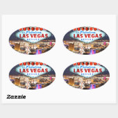 Sticker Ovale Poison de Las Vegas (Feuille)