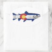 Sticker Ovale Poisson Colorado (Sac)