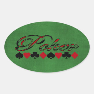 Sticker Ovale Poker
