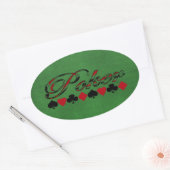 Sticker Ovale Poker (Enveloppe)