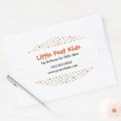 Sticker Ovale Polka Dot Fun (Enveloppe)