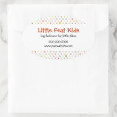 Sticker Ovale Polka Dot Fun (Sac)