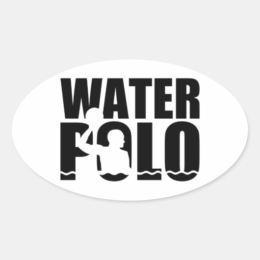 Sticker Ovale Polo d'eau (Devant)