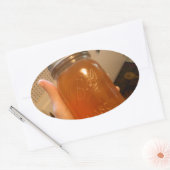 Sticker Ovale Pomme Jelly Canning Jar (Enveloppe)