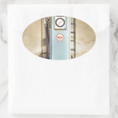 Sticker Ovale pompe à essence (Sac)