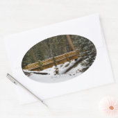 Sticker Ovale Pont à Wuksachi (Enveloppe)